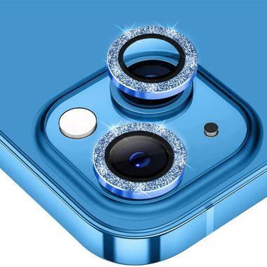 Ochranné sklo na kameru pro telefón iPhone 14 - Modrá