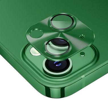 Ochranné sklo na kameru pro telefón iPhone 14 - Tmavě zelená