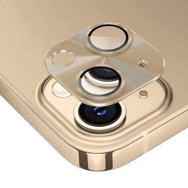 Ochranné sklo na kameru pro telefón iPhone 14 - Zlatá