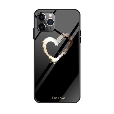 Ochranné sklo na zadní stranu telefonu pro iPhone 11 - Black Love