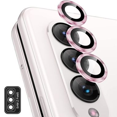 Ochranné sklo na zadní kameru ENKAY Alloy pro Samsung Z Fold 5 - Růžová
