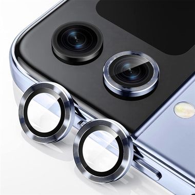 Ochranné sklo na zadní kameru ENKAY pro Samsung Galaxy Z Flip 5 - Modrá