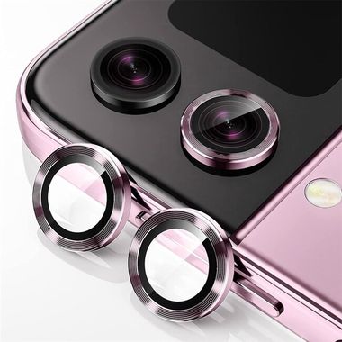 Ochranné sklo na zadní kameru ENKAY pro Samsung Galaxy Z Flip 5 - Růžová
