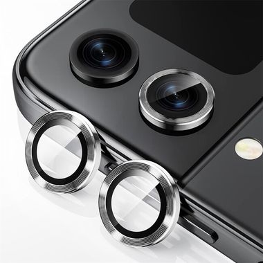 Ochranné sklo na zadní kameru ENKAY pro Samsung Galaxy Z Flip 5 - Stříbrná