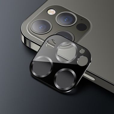 Ochranné sklo na zadnú kameru USAMS pre iPhone 12 Pro - Graphite