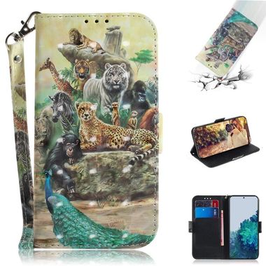 Peňaženkové 3D pouzdro na Samsung Galaxy S21 5G - Zoo