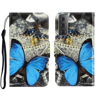 Peneženkové 3D pouzdro DRAWING na Samsung Galaxy S22 5G - A Butterfly