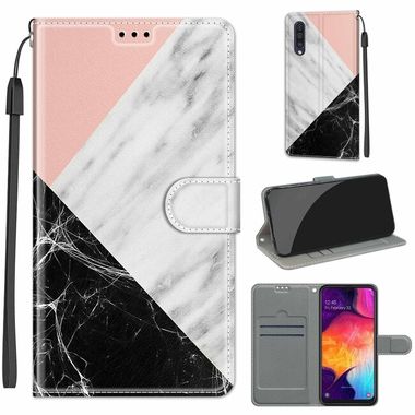 Peněženkové 3D pouzdro pro Samsung Galaxy A50 – Pink White Black