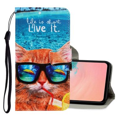 Peněženkové pouzdro kožené  3D Painting Horizontal na Samsung Galaxy A71 -Underwater Cat