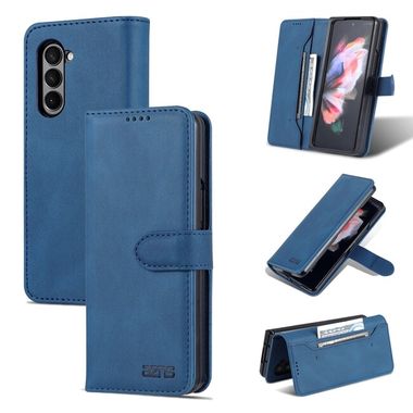 Peněženkové kožené pouzdro AZNS Dream pro Samsung Galaxy Z Fold5 - Modrá