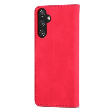 Peněženkové kožené pouzdro AZNS Skin Feel pro Samsung Galaxy A05s - Červená