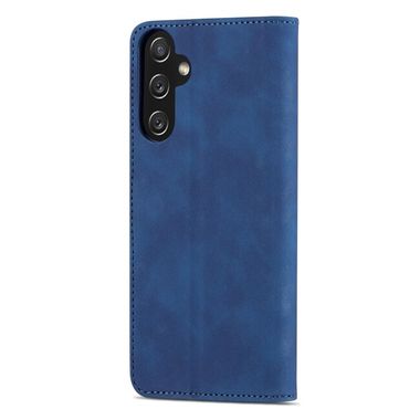 Peněženkové kožené pouzdro AZNS Skin Feel pro Samsung Galaxy A05s - Modrá