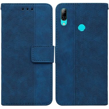 Peněženkové kožené pouzdro BRUSH na Huawei P smart 2019/Honor 10 Lite - Modrá