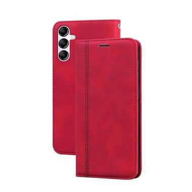 Peněženkové kožené pouzdro Business pro Samsung Galaxy A24 - Červená