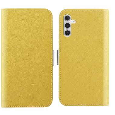 Peněženkové kožené pouzdro CANDY pro Samsung Galaxy A14 4G/5G - Žlutá
