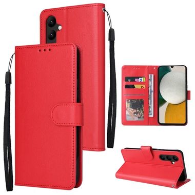 Peněženkové kožené pouzdro CARD pro Samsung Galaxy A34 5G - Červená