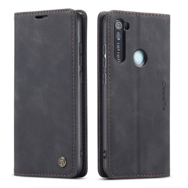 Peňaženkové kožené puzdro  černé na Xiaomi Redmi Note 8