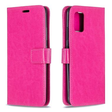Peňaženkové kožené puzdro CRAZY HORSE na Samsung Galaxy A51 5G - Ružová