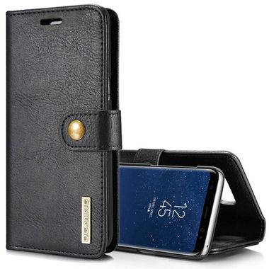 Peněženkové kožené pouzdro DG.MING pro Samsung Galaxy S8 - Černá