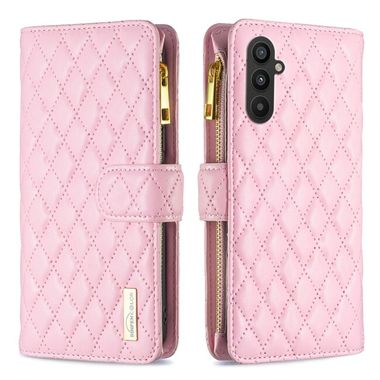 Peněženkové kožené pouzdro Diamond Samsung Galaxy A24 - Růžová