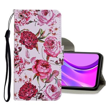 Peňeženkové kožené pouzdro DRAWING na Samsung Galaxy Note 20 Ultra - Rose