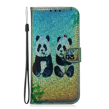 Peňaženkové kožené pouzdro na Sony Xperia 1 - Dvě pandy
