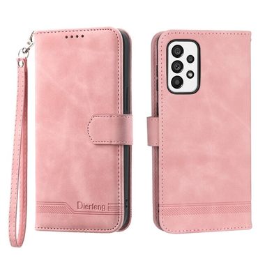 Peněženkové kožené pouzdro Dream pro Samsung Galaxy A73 5G - Růžová