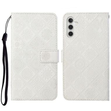 Peňeženkové kožené pouzdro ETHNIC pro Samsung Galaxy A54 5G – Bílá