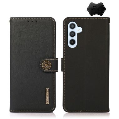 Peňeženkové kožené pouzdro KHAZNEH pro Samsung Galaxy A54 5G – Černá
