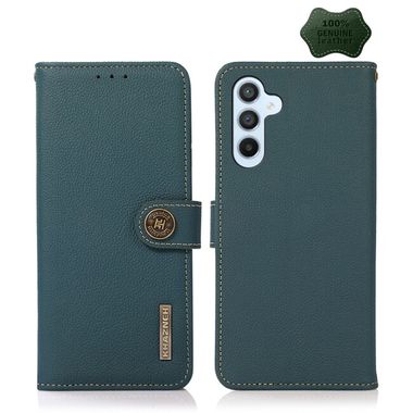 Peňeženkové kožené pouzdro KHAZNEH pro Samsung Galaxy A54 5G – Zelená