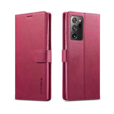 Peňeženkové kožené pouzdro LC.IMEEKE na Samsung Galaxy Note 20 Ultra - Červená