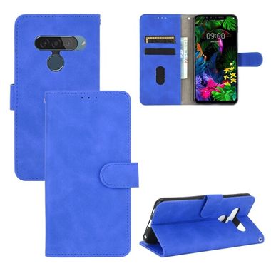 Peneženkové kožené pouzdro MAGNETIC na LG G8S - Modrá