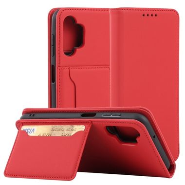 Peneženkové kožené pouzdro MAGNETIC na Samsung Galaxy A13 - Červená