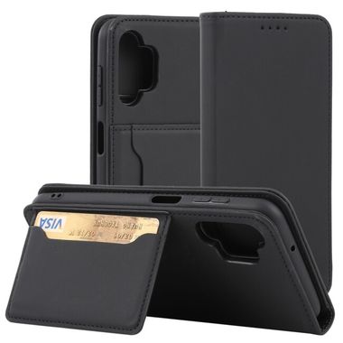 Peneženkové kožené pouzdro MAGNETIC na Samsung Galaxy A13 - Černá