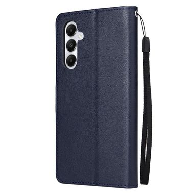 Peněženkové kožené pouzdro Multifunctional Flip na Samsung Galaxy A05s - Modrá