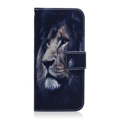 Peněženkové kožené pouzdro pro Samsung Galaxy A41-Lion