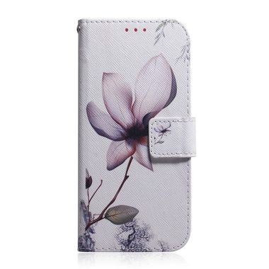 Peněženkové kožené pouzdro pro Samsung Galaxy A41-Magnolia Flower