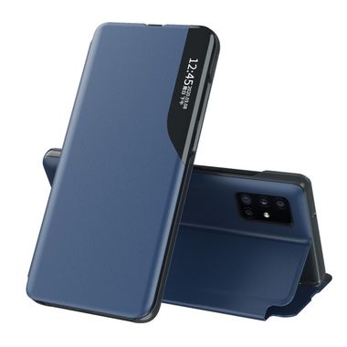 Peňeženkové kožené pouzdro na Samsung Galaxy A02s - Modrá