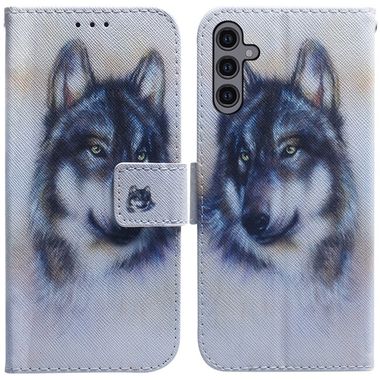Peněženkové kožené pouzdro pro Samsung Galaxy A24 - White Wolf