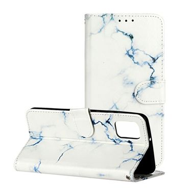 Peňeženkové kožené pouzdro na Samsung Galaxy A31 - White Marble