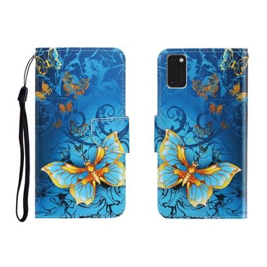 Peněženkové kožené pouzdro pro Samsung Galaxy A41 - Jade Butterfly