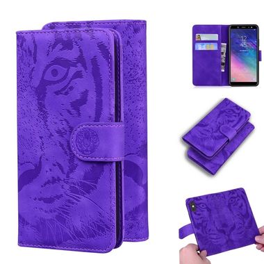 Peněženkové kožené pouzdro pro Samsung Galaxy A6 - Purple