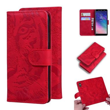 Peněženkové kožené pouzdro pro Samsung Galaxy A6 - Red