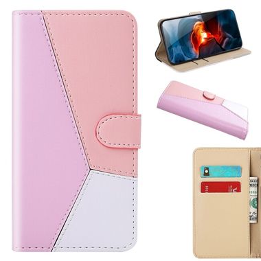 Peneženkové kožené pouzdro TRICOLOR na Samsung Galaxy A71 5G - Ružová