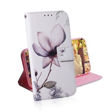 Peněženkové kožené pouzdro na Samsung Galaxy J6+ - Magnolia flower