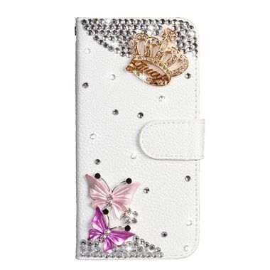 Peněženkové kožené pouzdro  pro Samsung Galaxy M20 - Crown Butterfly