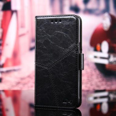 Peňaženkové kožené pouzdro na Samsung Galaxy Note 20 Ultra - Černá