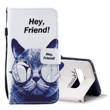 Peněženkové kožené pouzdro na Samsung Galaxy S10 - Cool Cat