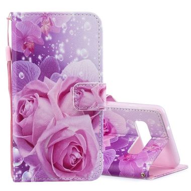 Peněženkové kožené pouzdro na Samsung Galaxy S10 - Pink Roses