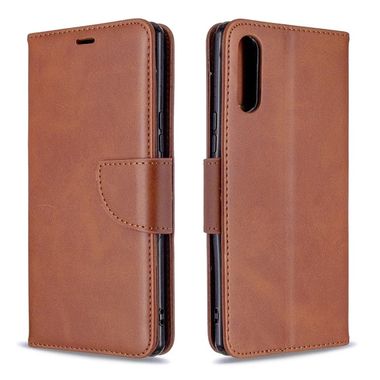 Peňaženkové kožené puzdro na Sony Xperia L4 - Lambskin brown